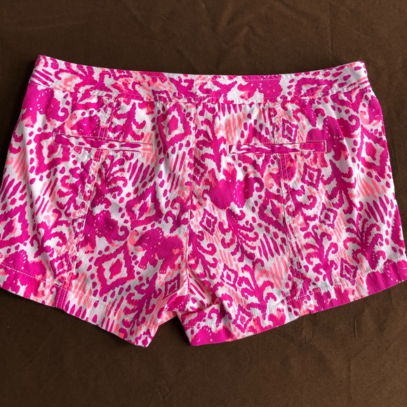 Lilly Pulitzer Liana Magenta Tons of Fun Shorts 8 - Picture 7 of 7
